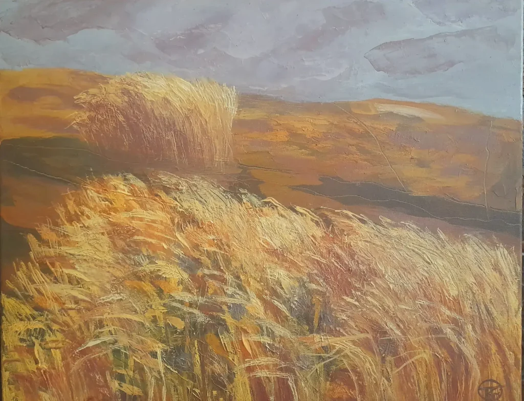 Kalászos, olaj, vászon 40x50 cm 2021 M