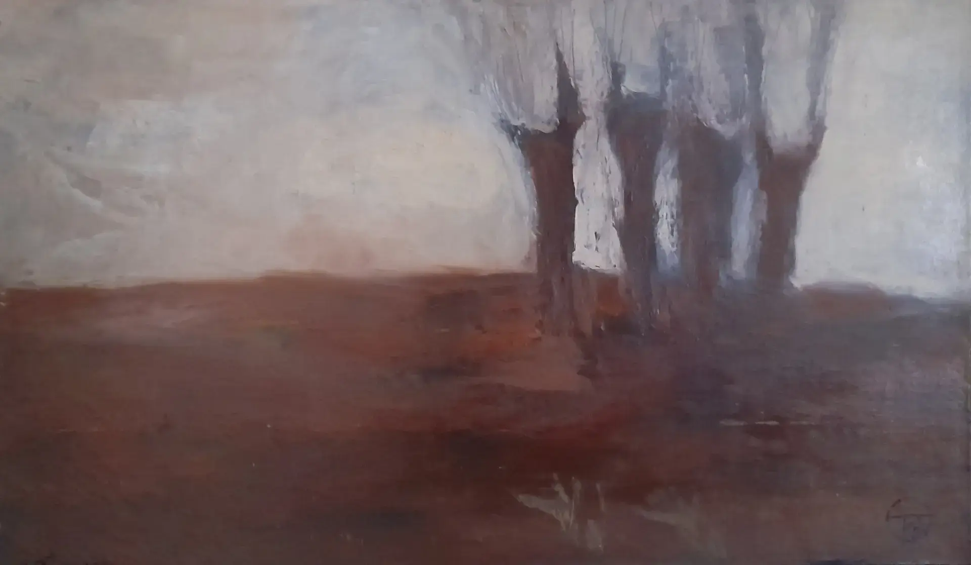 Facsonkok I., olaj, vászon 36x60 cm 2000