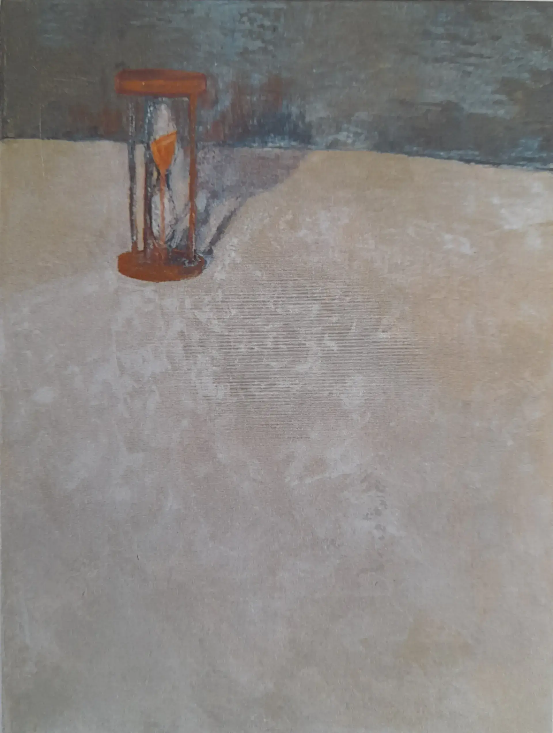 Homokóra, olaj, vászon 55x41 cm 2002