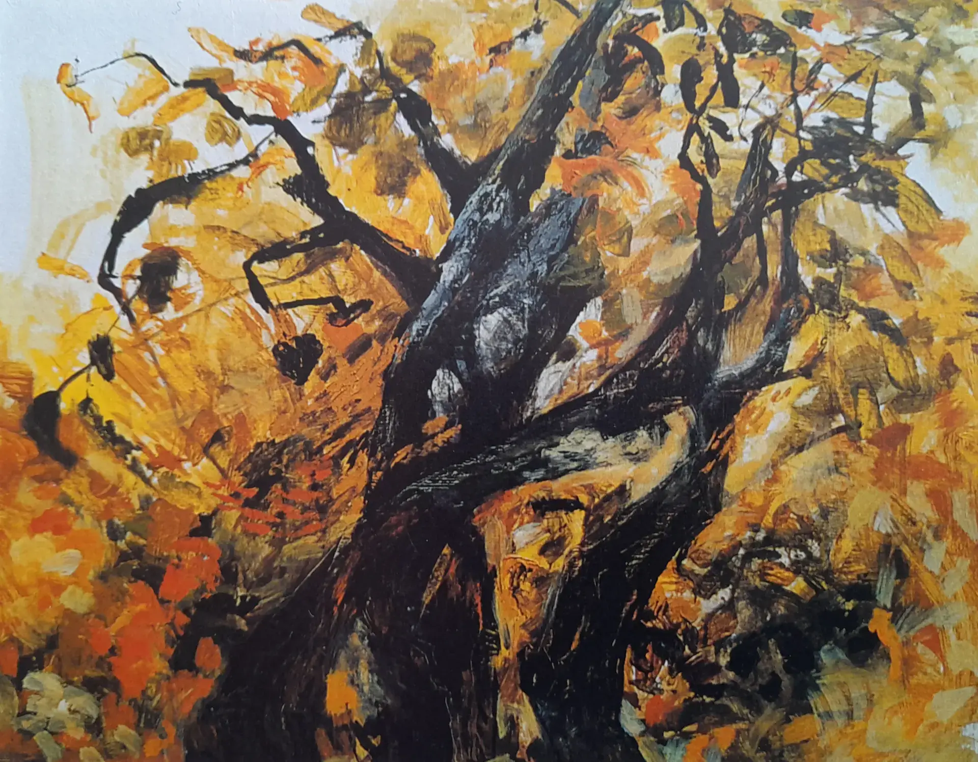 Megtörve, olaj, vászon 95x120 cm 2001