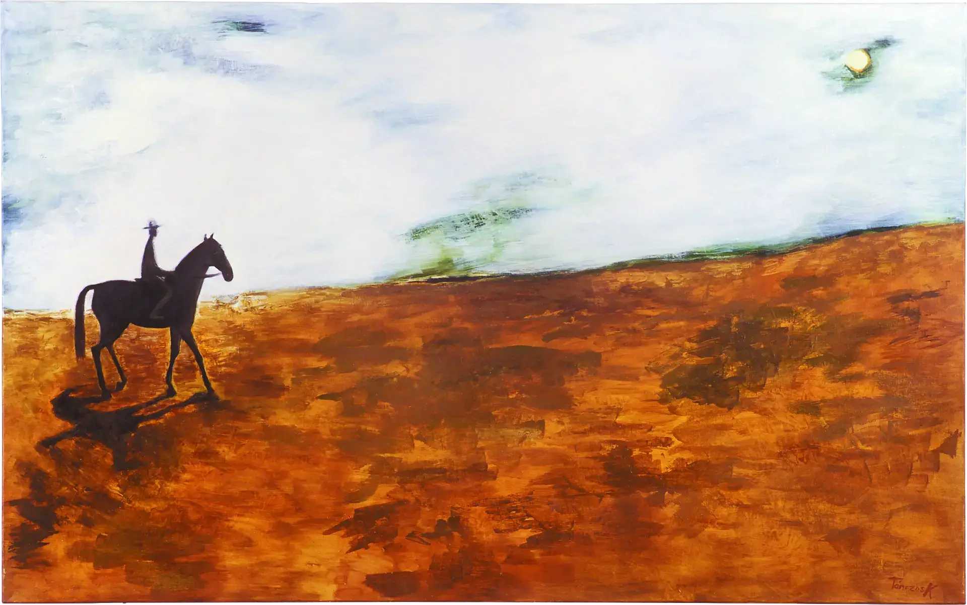 Don Quijote, olaj,vászon 100x160 cm 2003 (mag├íntulajdon)-2